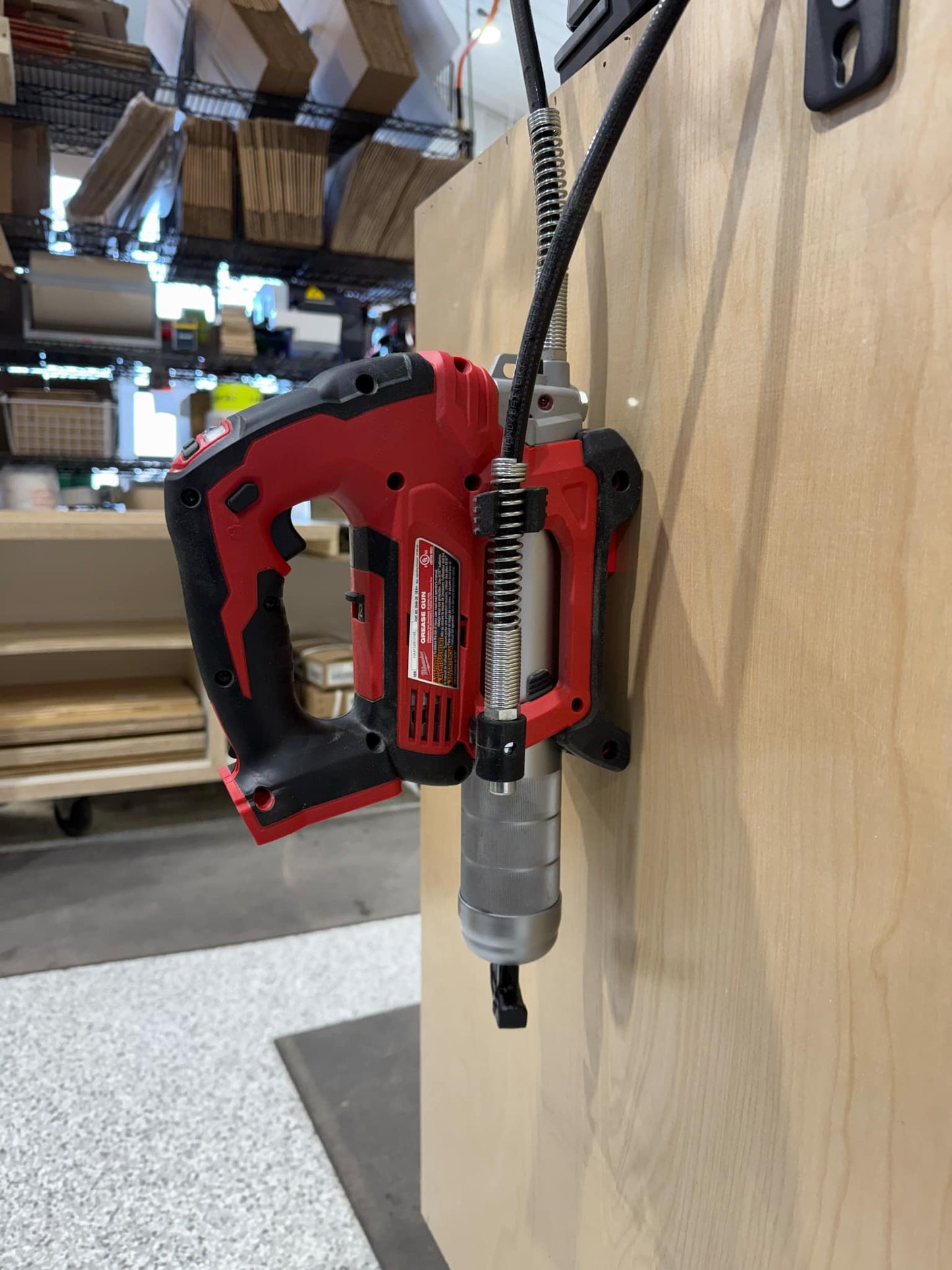 Milwaukee Grease Gun Mount -3D Printed