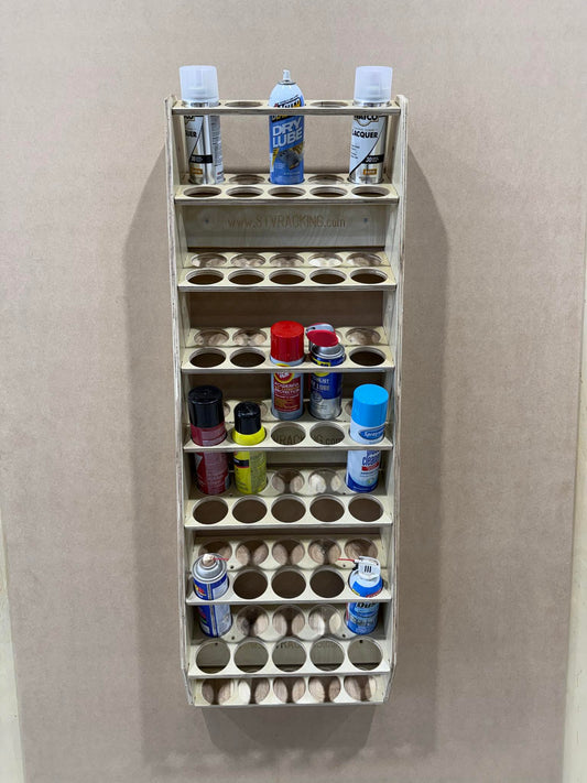 Wall Mounted Rattle Can Storage Organizer